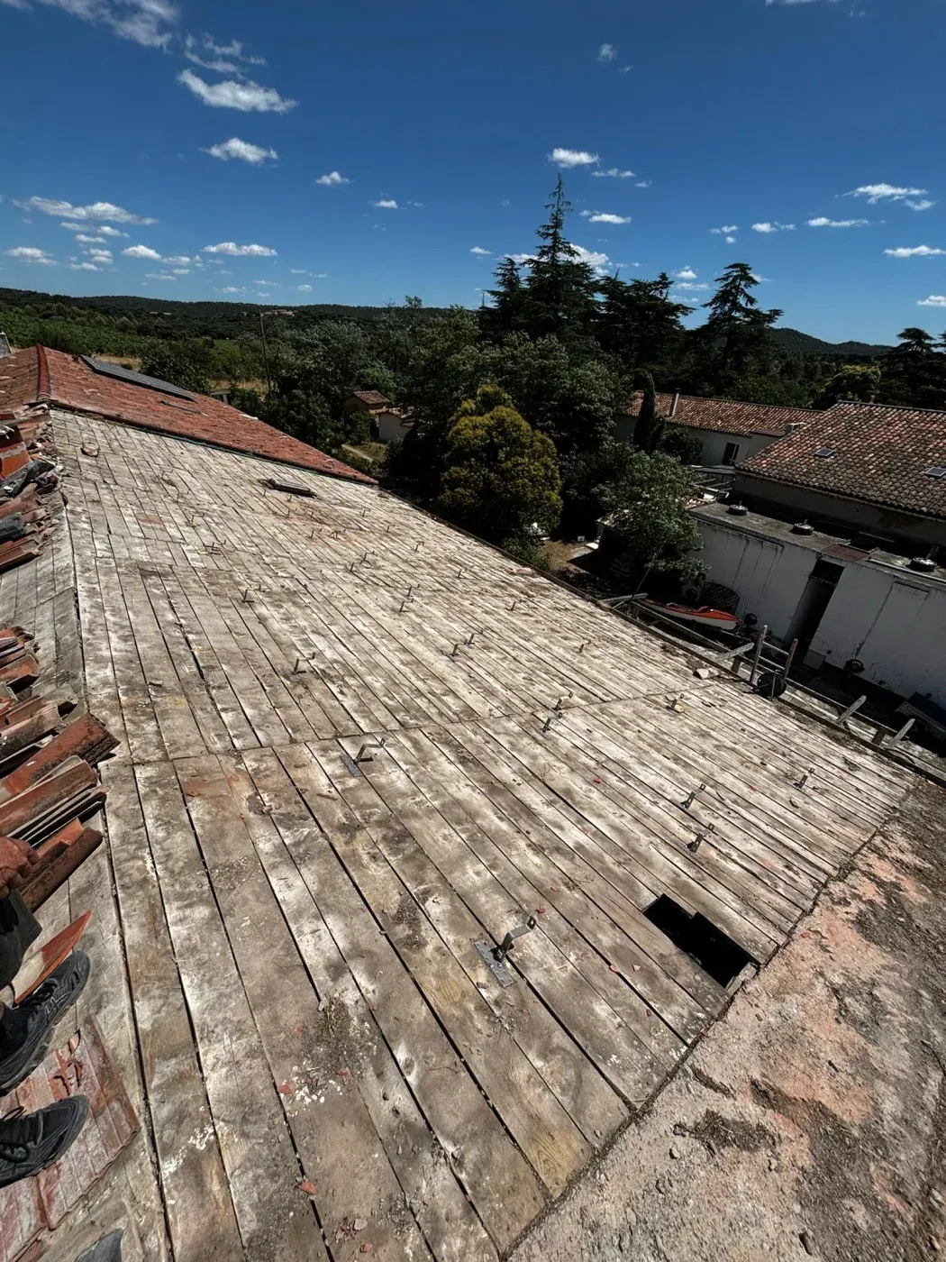 Voligeage ancien conservé sous une couverture déposée